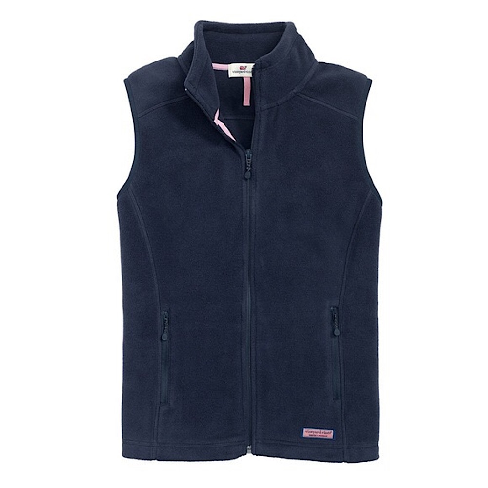 Vineyard Vines Navy Fleece Vest